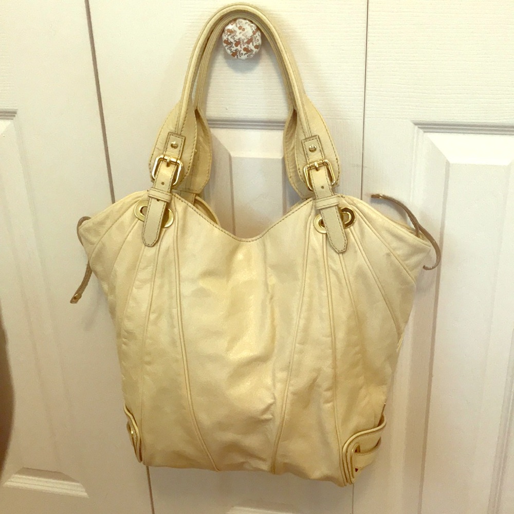 Kooba off-white leather shoulder bag